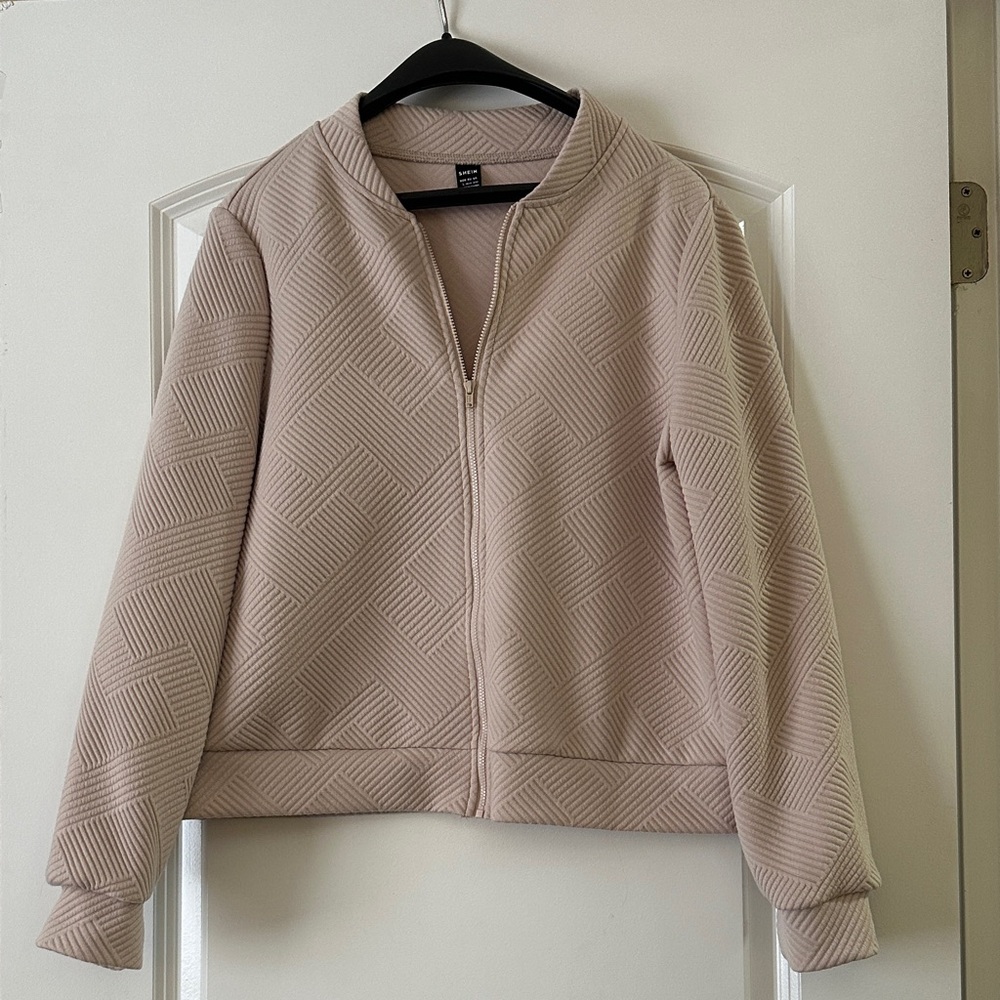 Stone/Light Tan Chevron Sweater